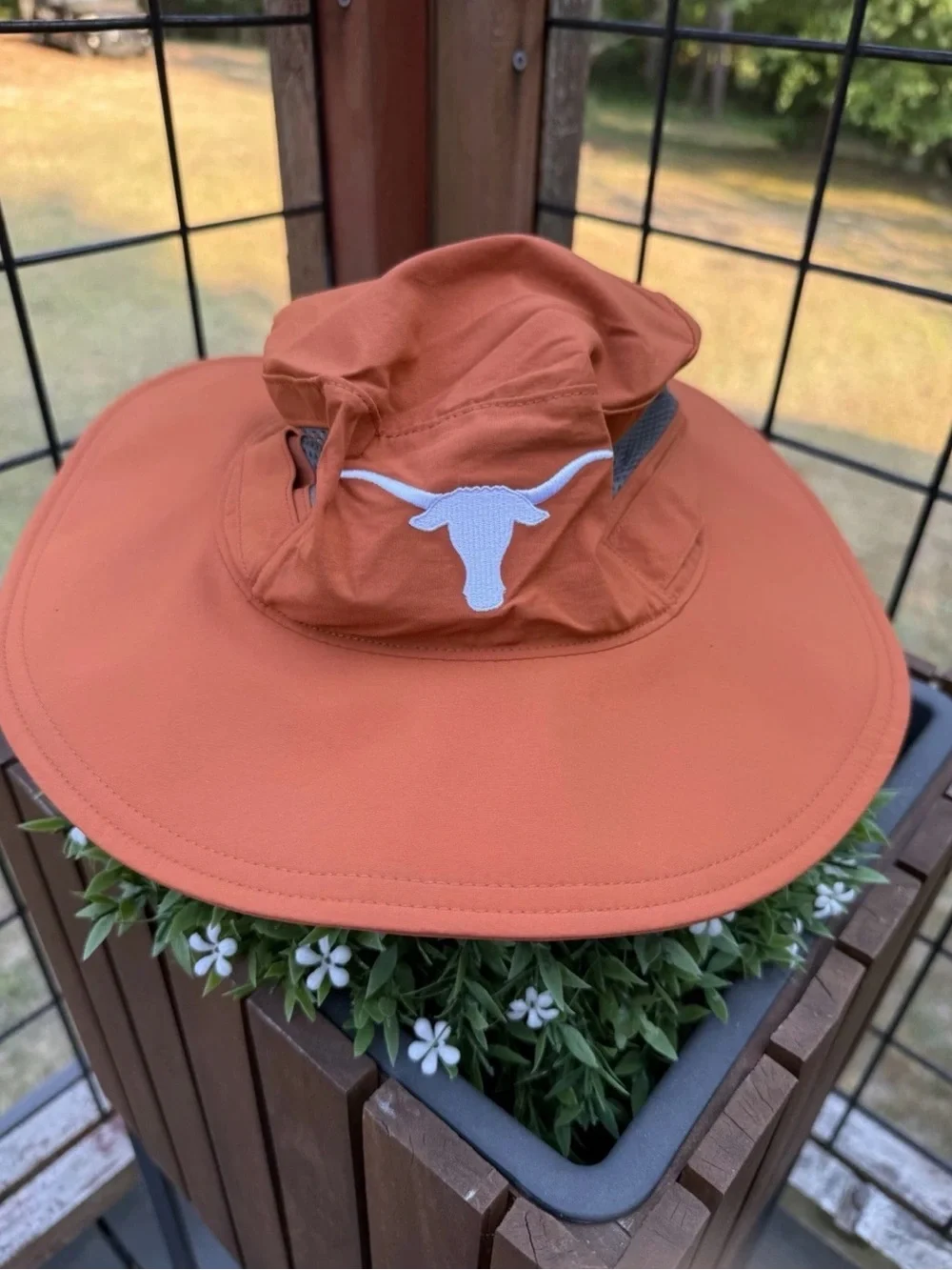 Texas Longhorn Bucket Hat Columbia Embroidered Unisex with adjustable chin strap